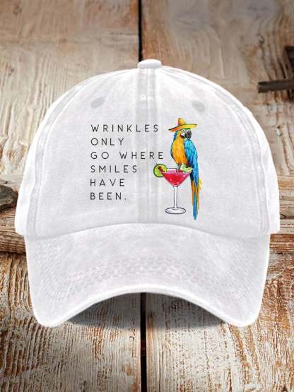 Retro Memorial Highway Print Baseball Cap