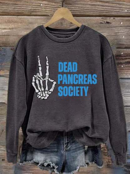 Women's Dead Pancreas Society Print Sweatshirt