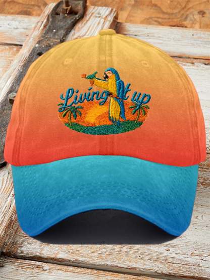 Liuing It Up Printed Hat