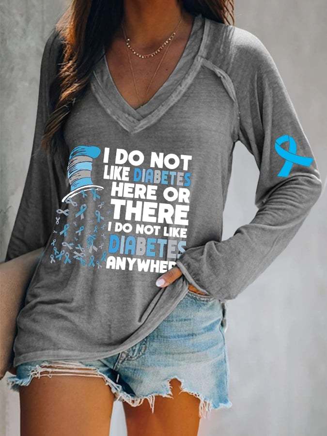 Women's Diabetes Awareness  Csasual T-shirt