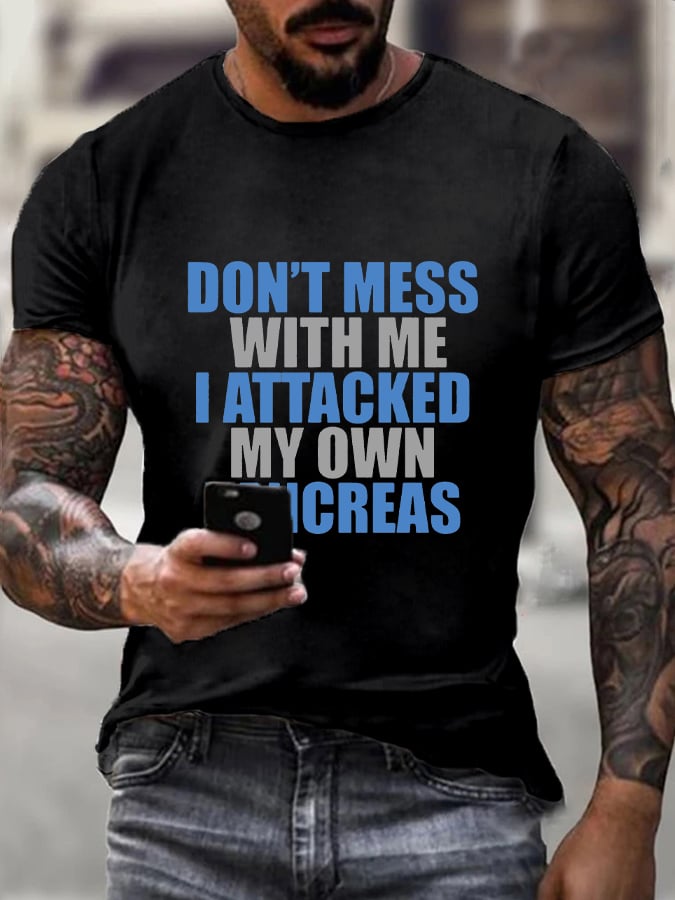 Men's Diabetes Awareness Casual T-Shirt