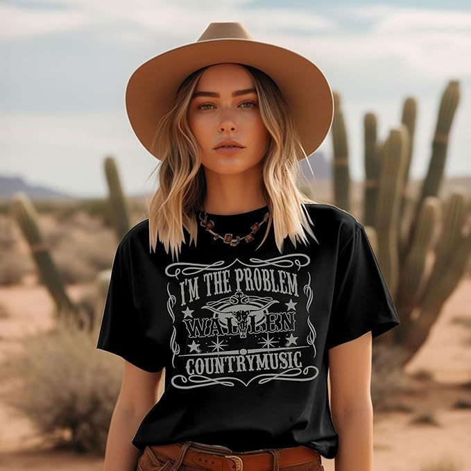 [Copy]Women's If I'm The Problem You Might Be The Reason Printed T-Shirt