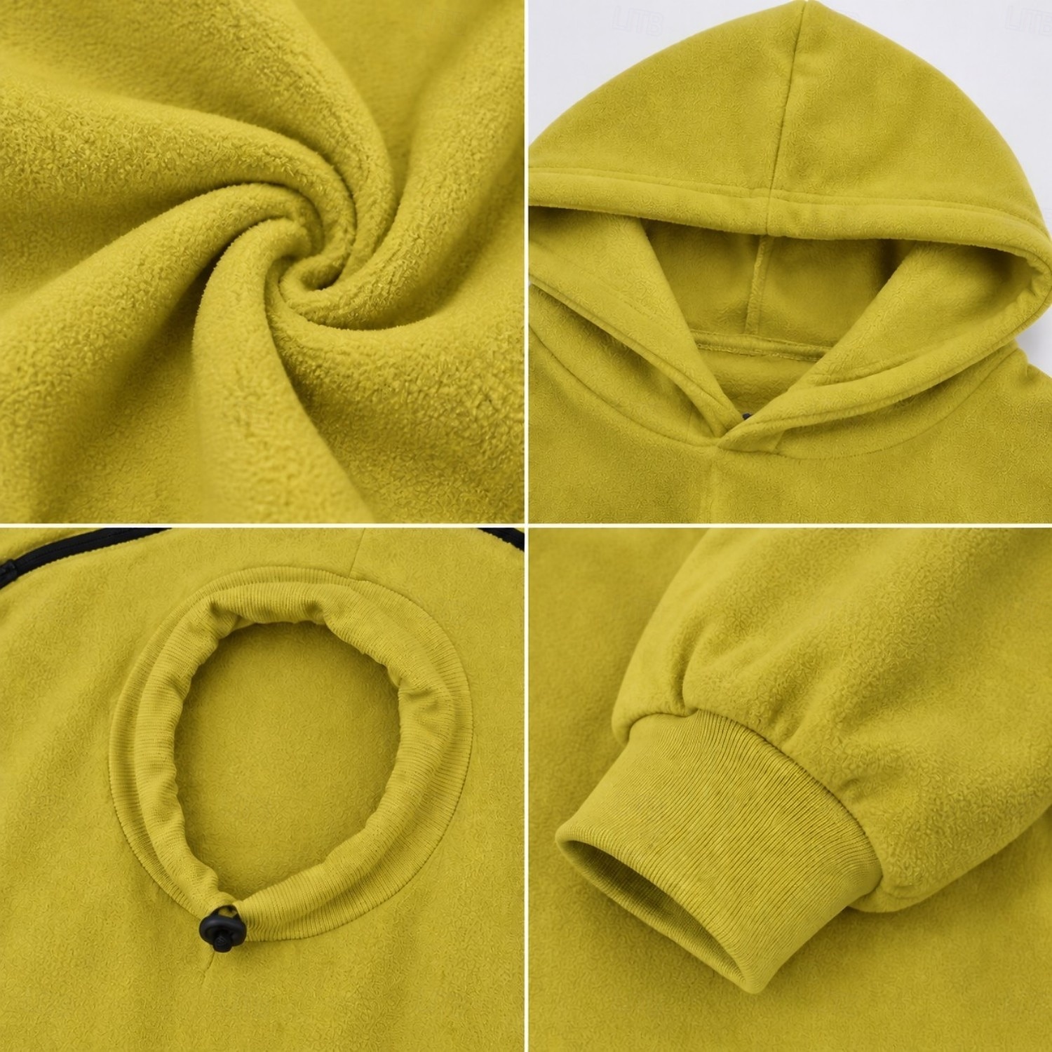 Bonding Pouch Hoodie Pet Lover Gifts Small Pet Carrier Cat Dog Cute Fleece Cozy Pocket for Women
