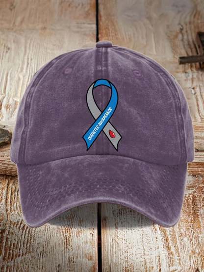 Casual Diabetes Awareness Baseball Cap