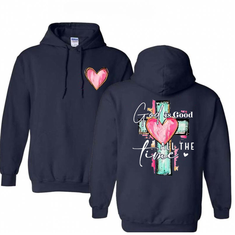 God Is Good All The Time  Pattern  Classic Hoodie