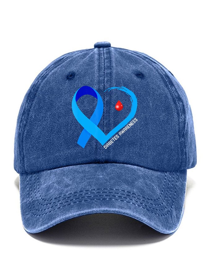 Diabetes Awareness Print Baseball Cap