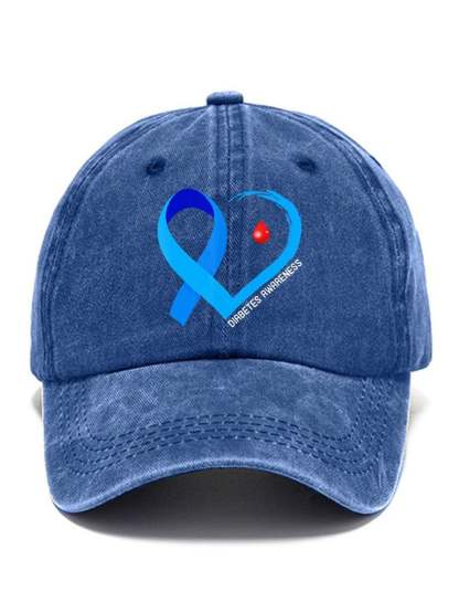 Diabetes Awareness Print Baseball Cap