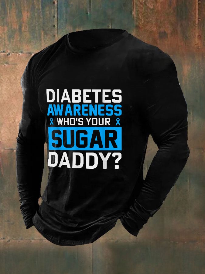 Men's Funny Who's Your Sugar Daddy? Diabetes Awareness Top