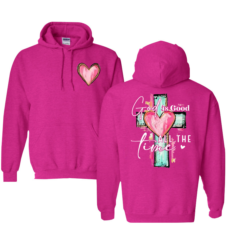 God Is Good All The Time  Pattern  Classic Hoodie