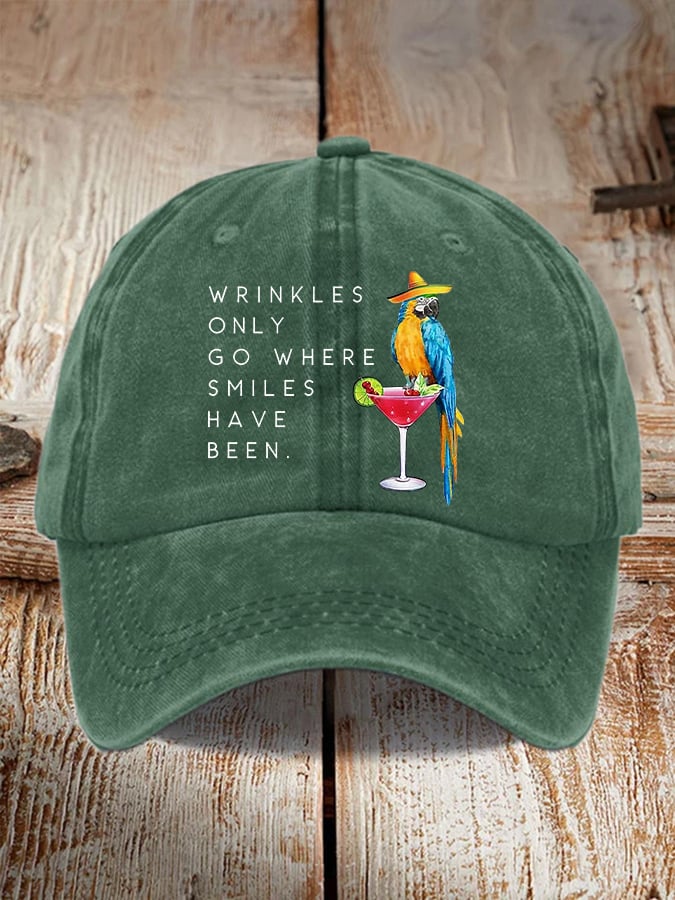 Retro Memorial Highway Print Baseball Cap