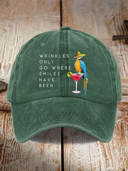 Retro Memorial Highway Print Baseball Cap