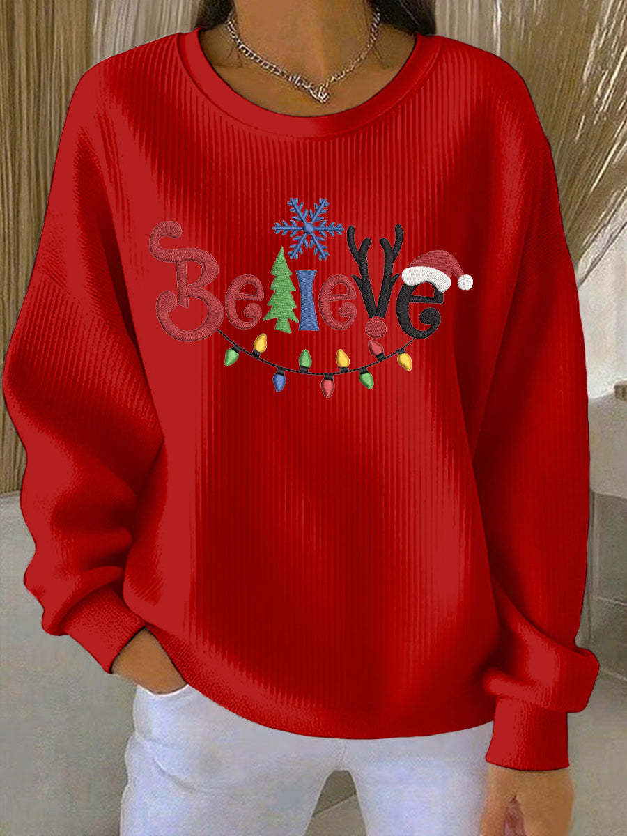 Women's Christmas Print Casual Sweatshirt