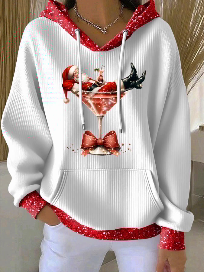 Women's Casual Christmas Margaret Santa Hoodie