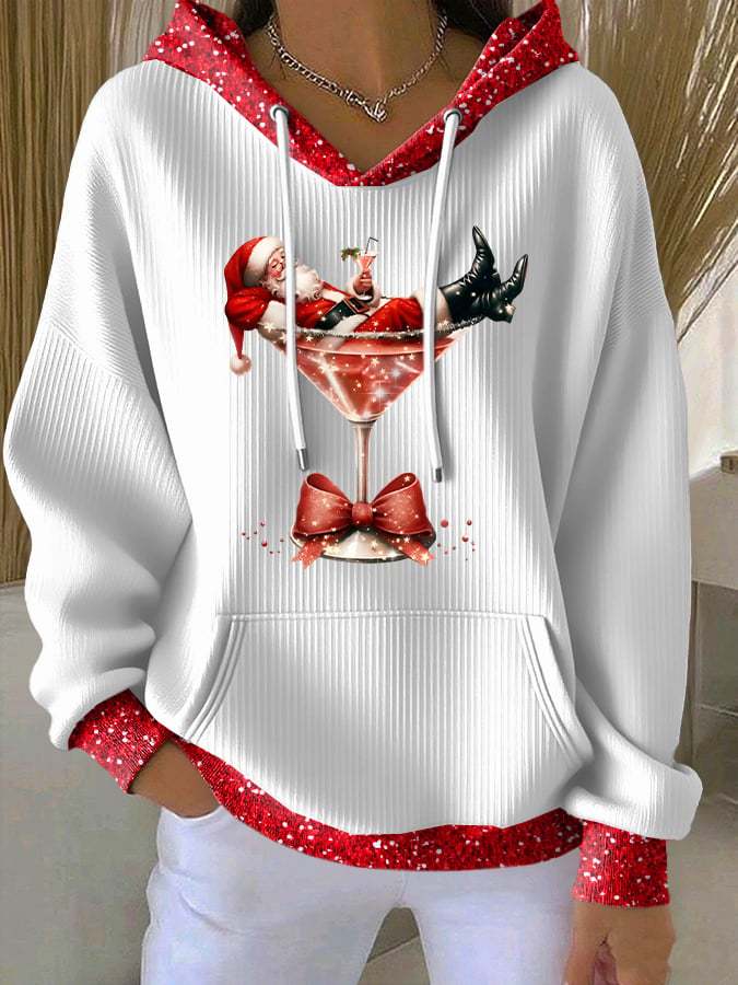 Women's Casual Christmas Margaret Santa Hoodie