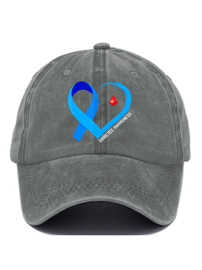 Diabetes Awareness Print Baseball Cap