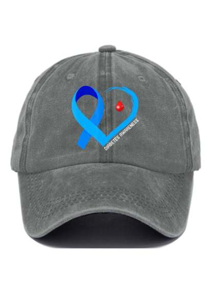 Diabetes Awareness Print Baseball Cap