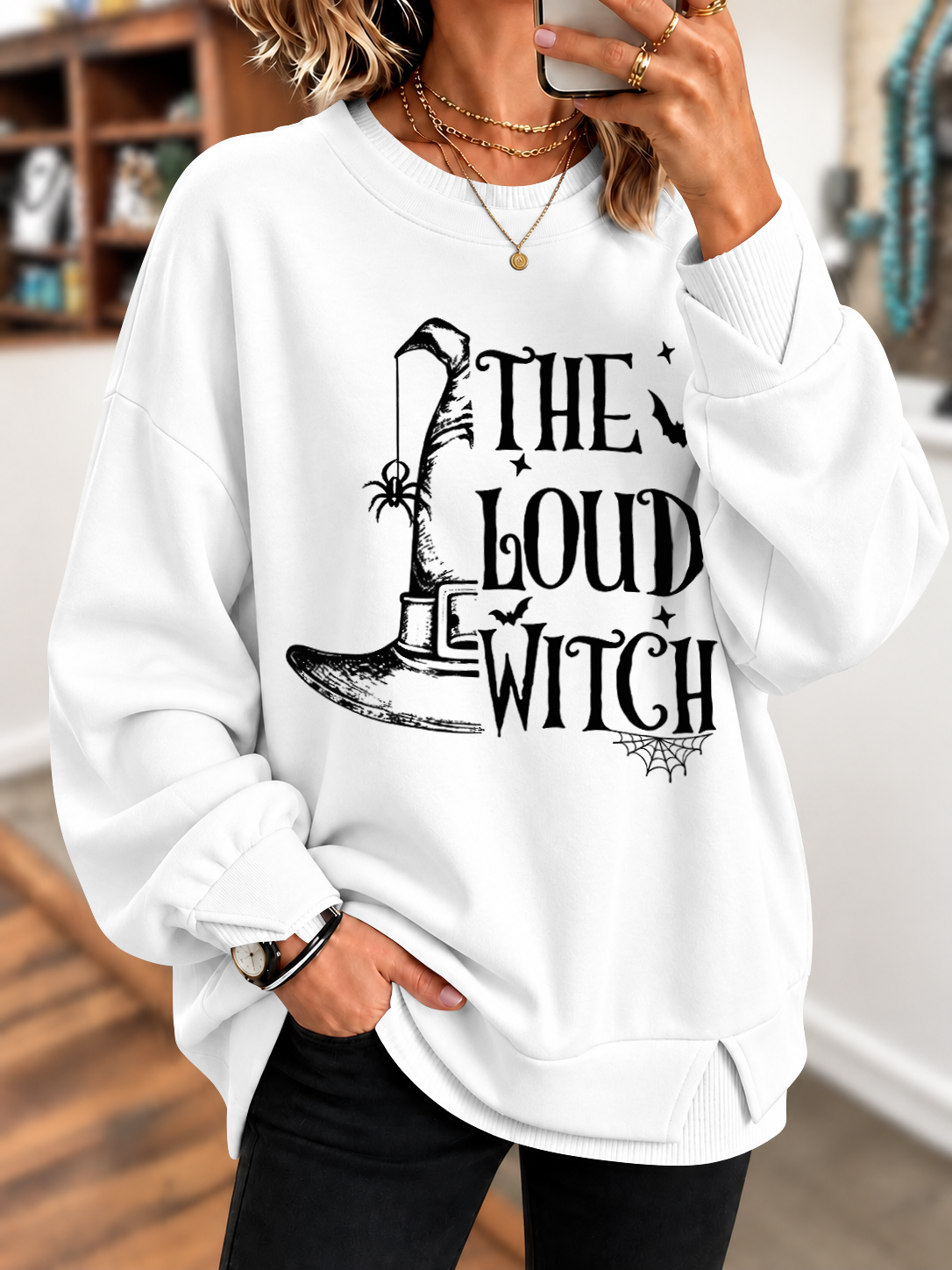 THE LOUD WITCH Printed Sweatshirt