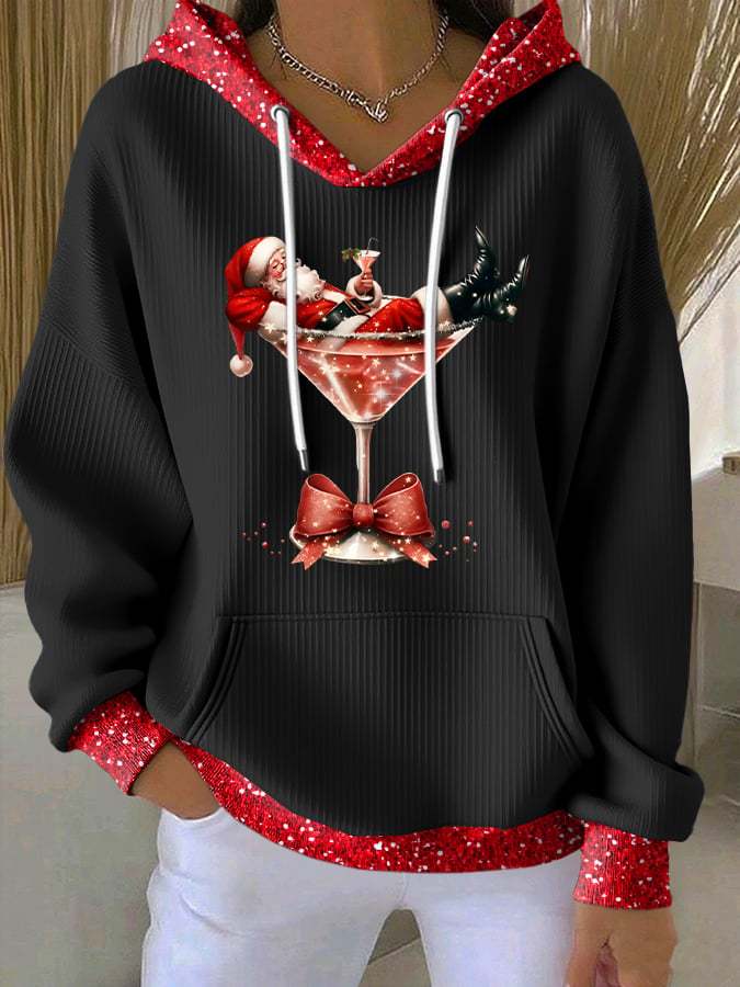 Women's Casual Christmas Margaret Santa Hoodie