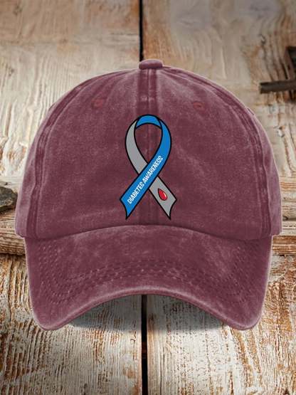 Casual Diabetes Awareness Baseball Cap
