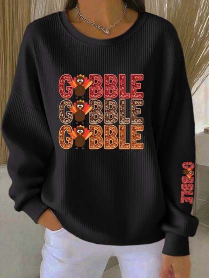 Women's Gobble Turkey Casual Sweatshirt