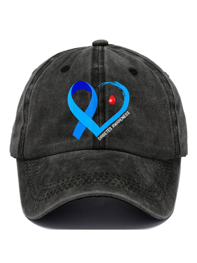 Diabetes Awareness Print Baseball Cap