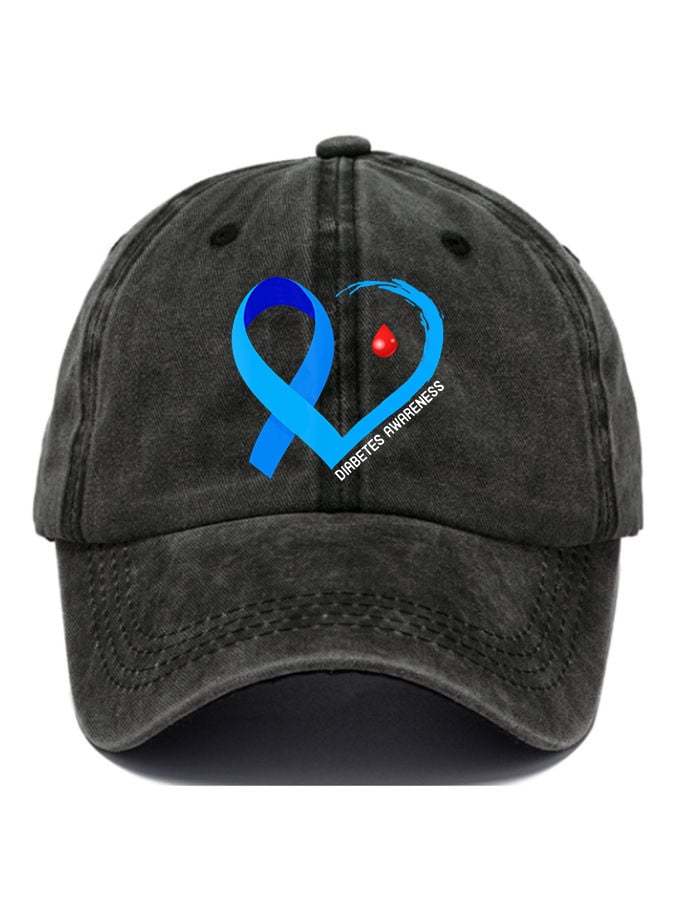 Diabetes Awareness Print Baseball Cap