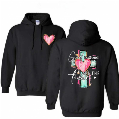 God Is Good All The Time  Pattern  Classic Hoodie