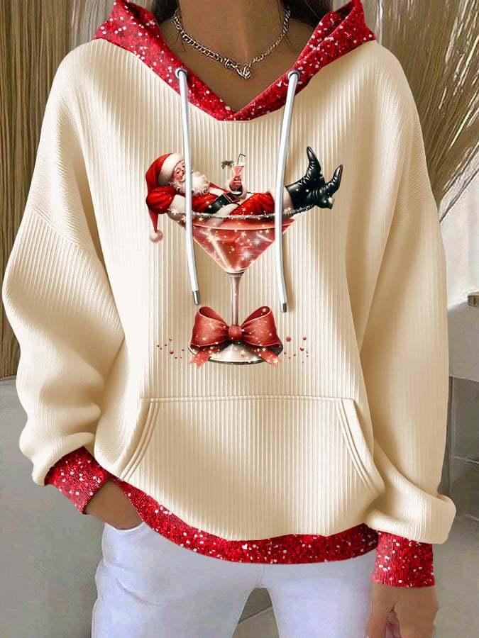 Women's Casual Christmas Margaret Santa Hoodie