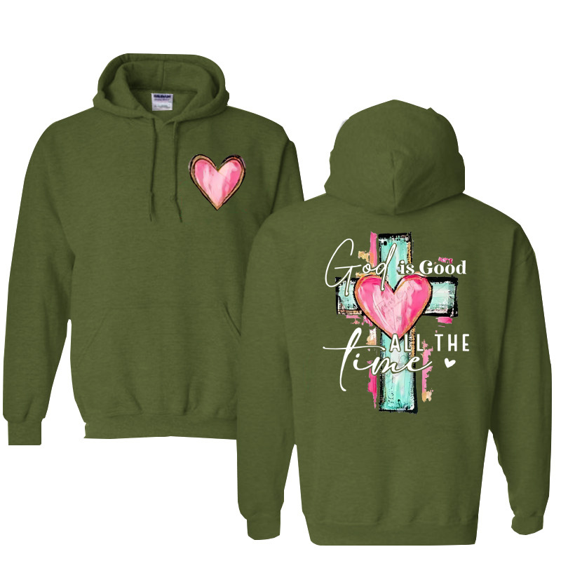 God Is Good All The Time  Pattern  Classic Hoodie