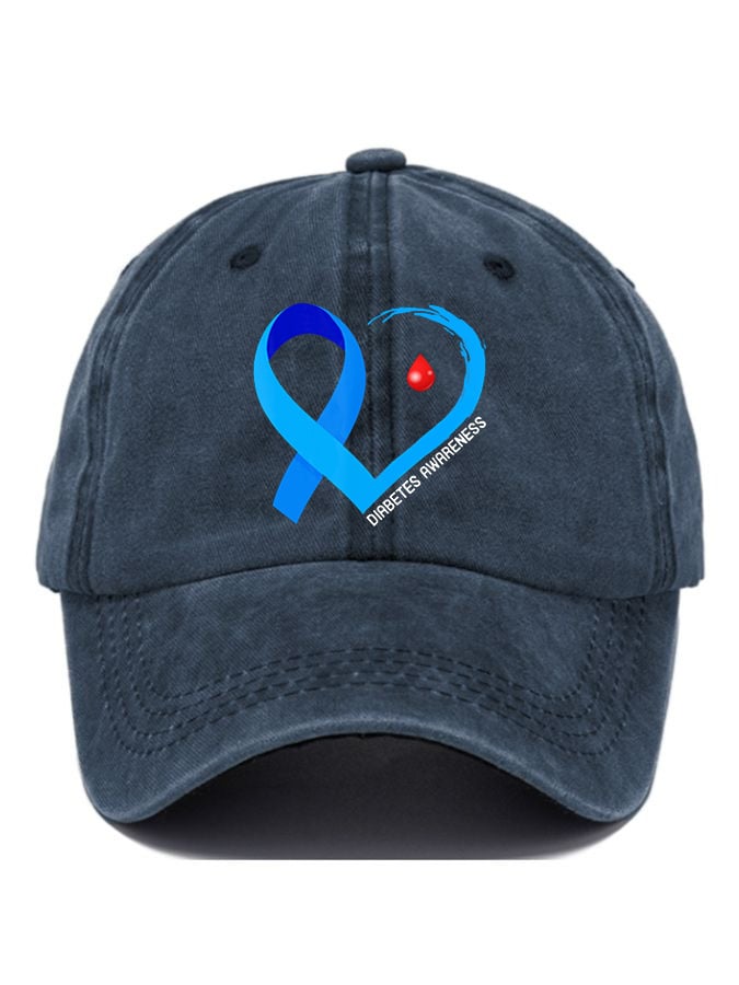 Diabetes Awareness Print Baseball Cap
