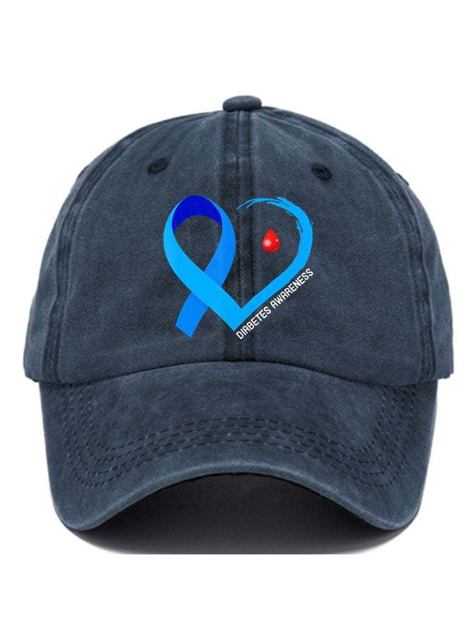 Diabetes Awareness Print Baseball Cap