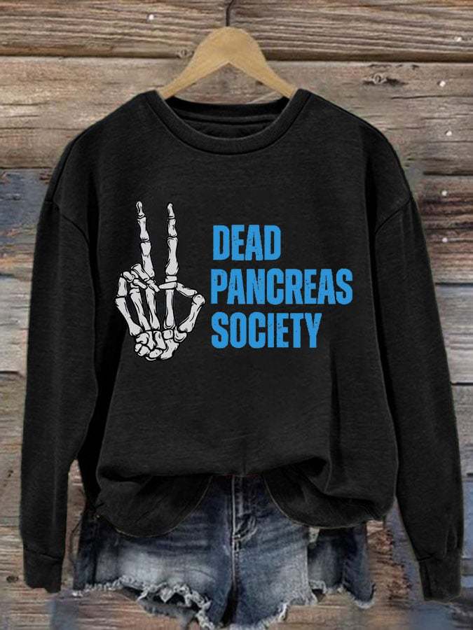 Women's Dead Pancreas Society Print Sweatshirt