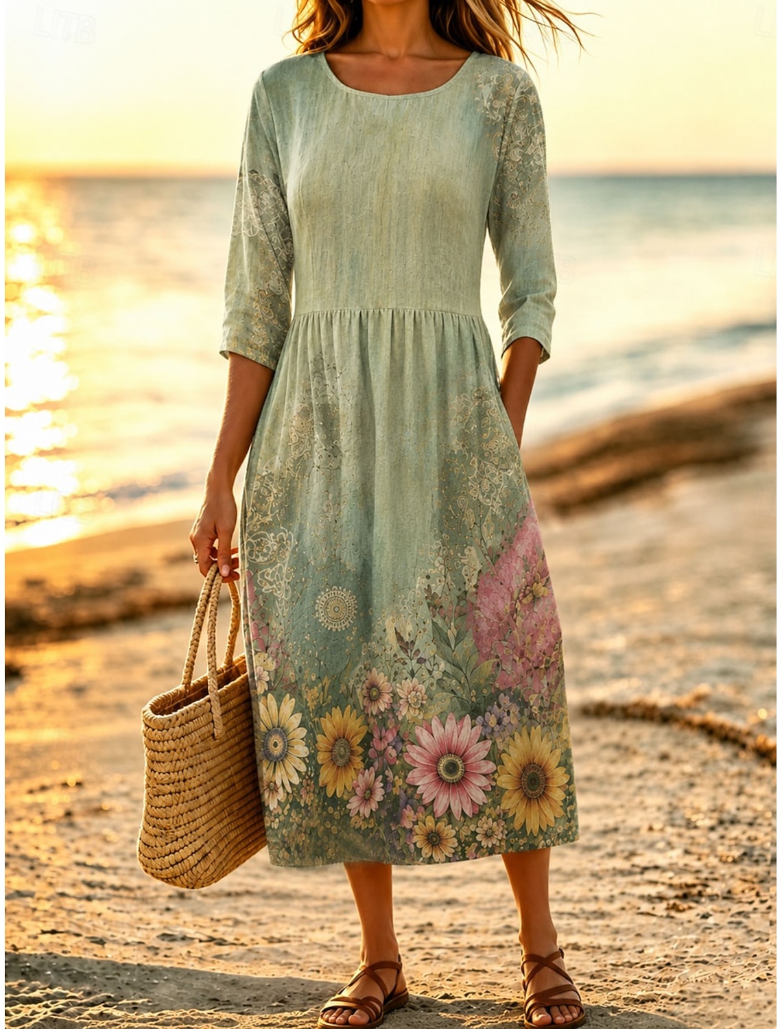 Women's Midi Dress Sundress Casual Dress Summer Dress