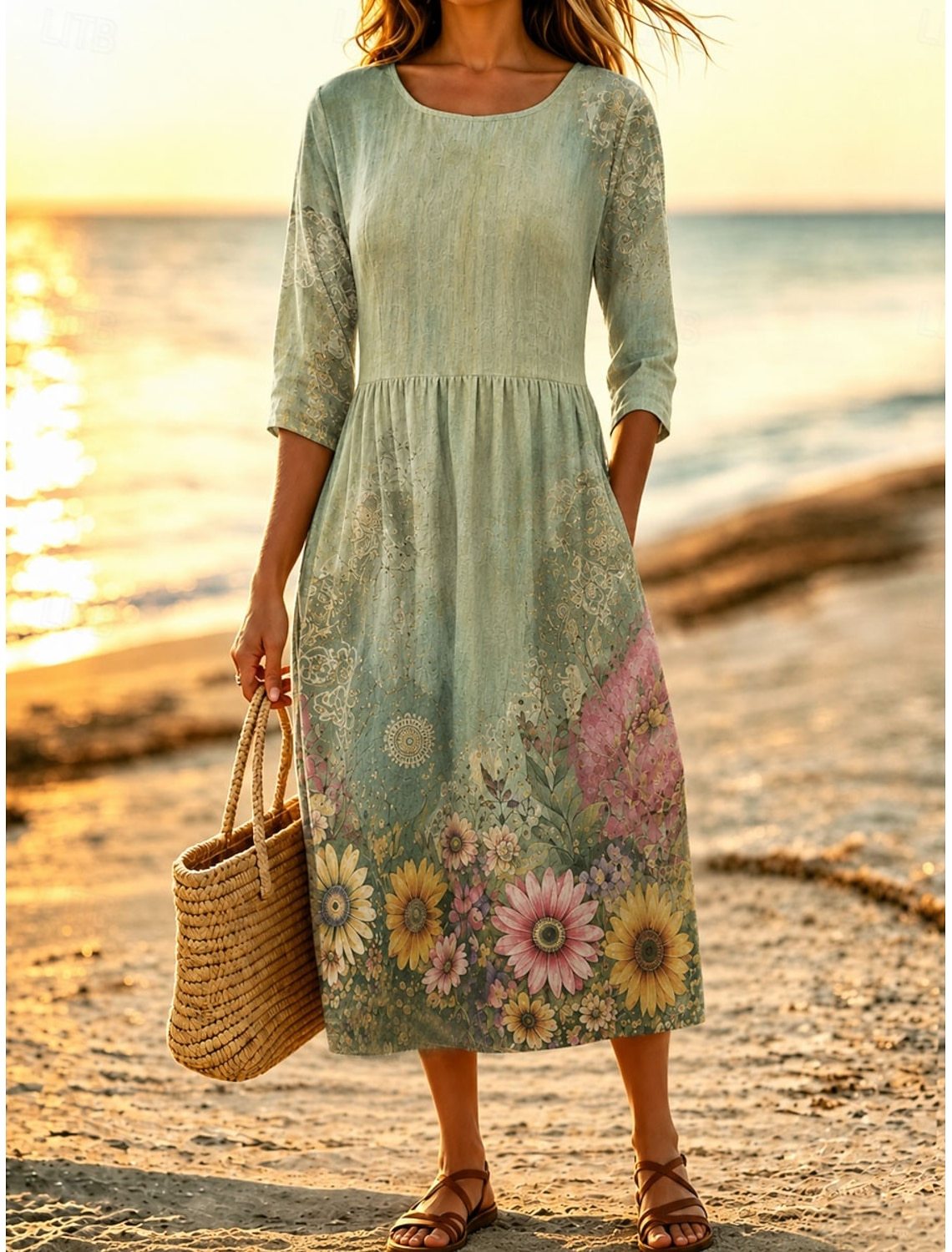 Women's Midi Dress Sundress Casual Dress Summer Dress