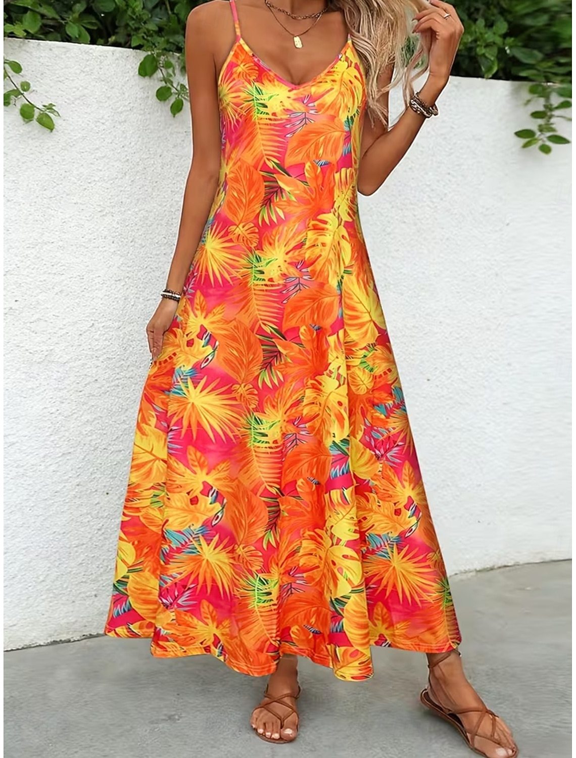 Women's Maxi Dress Sundress A Line Dress Vacation Slip Dress