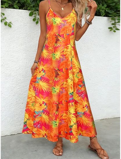 Women's Maxi Dress Sundress A Line Dress Vacation Slip Dress