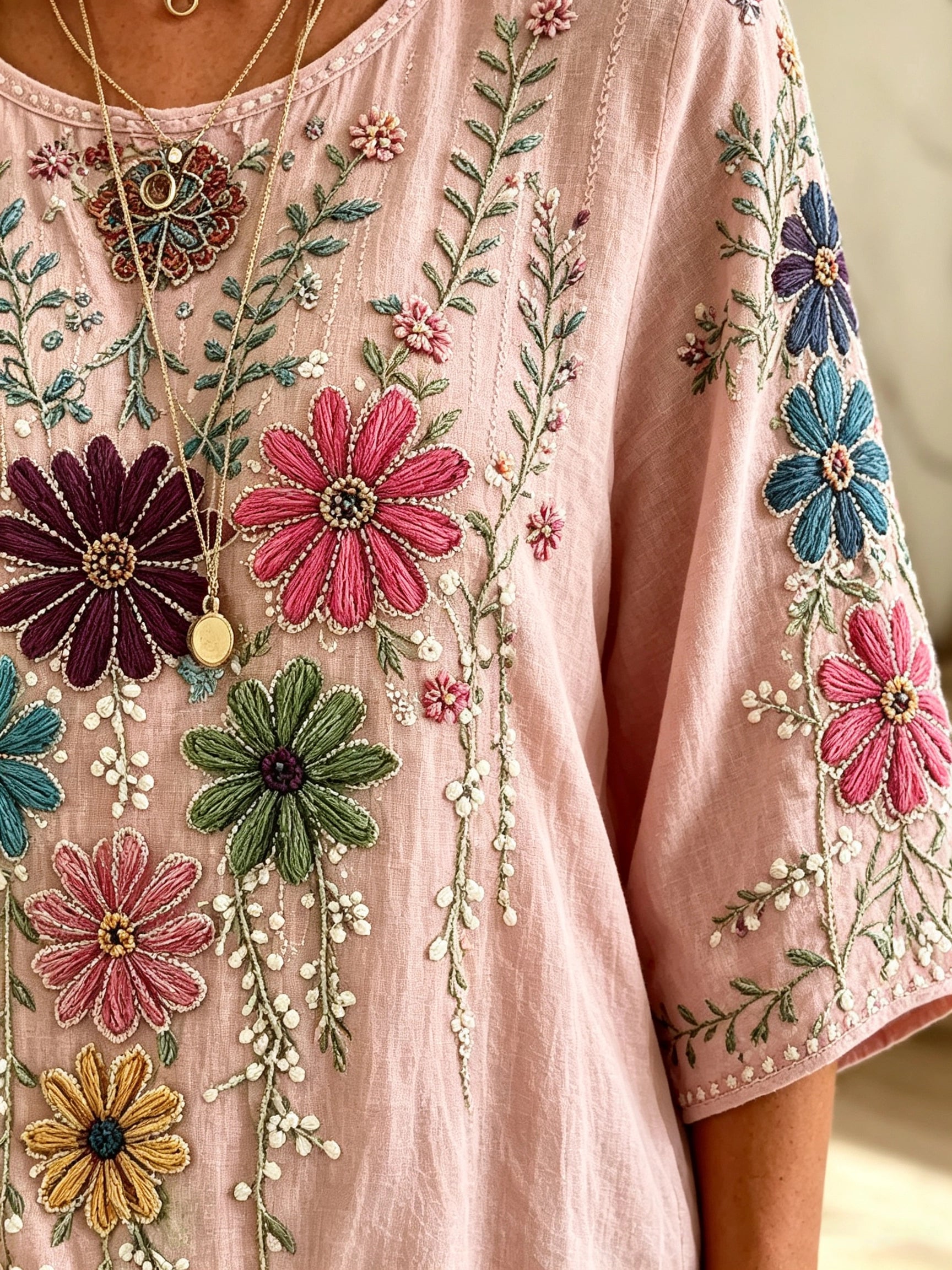 Women's Daisy Print Blouse