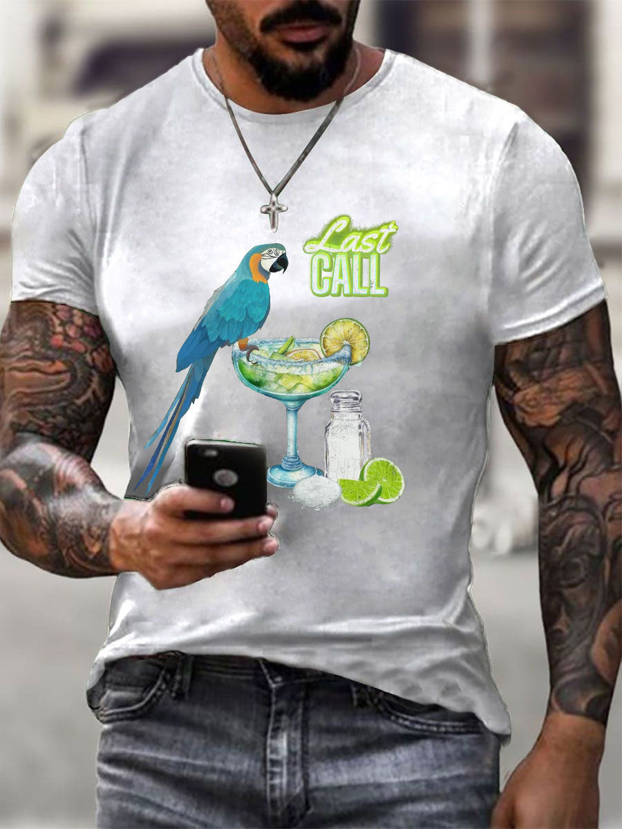 Men's Jimmy Buffett Day Printed Casual T-shirt