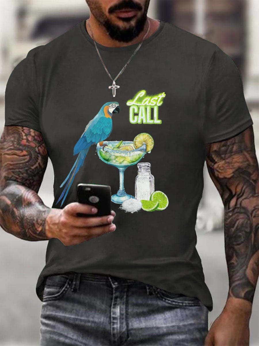 Men's Jimmy Buffett Day Printed Casual T-shirt