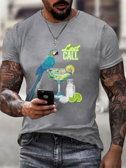 Men's Jimmy Buffett Day Printed Casual T-shirt