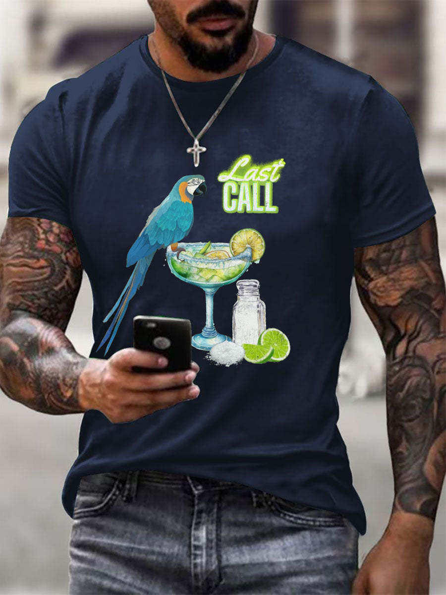 Men's Jimmy Buffett Day Printed Casual T-shirt