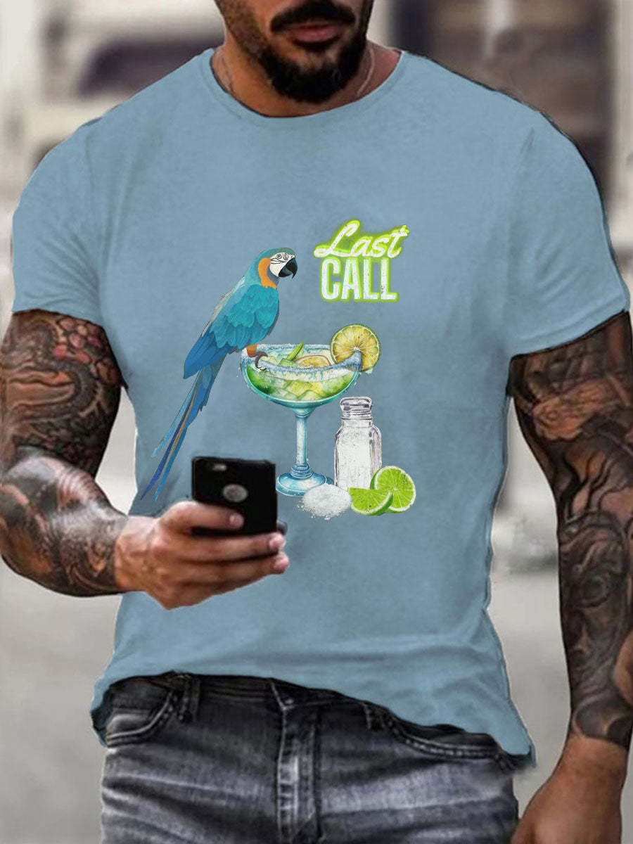 Men's Jimmy Buffett Day Printed Casual T-shirt