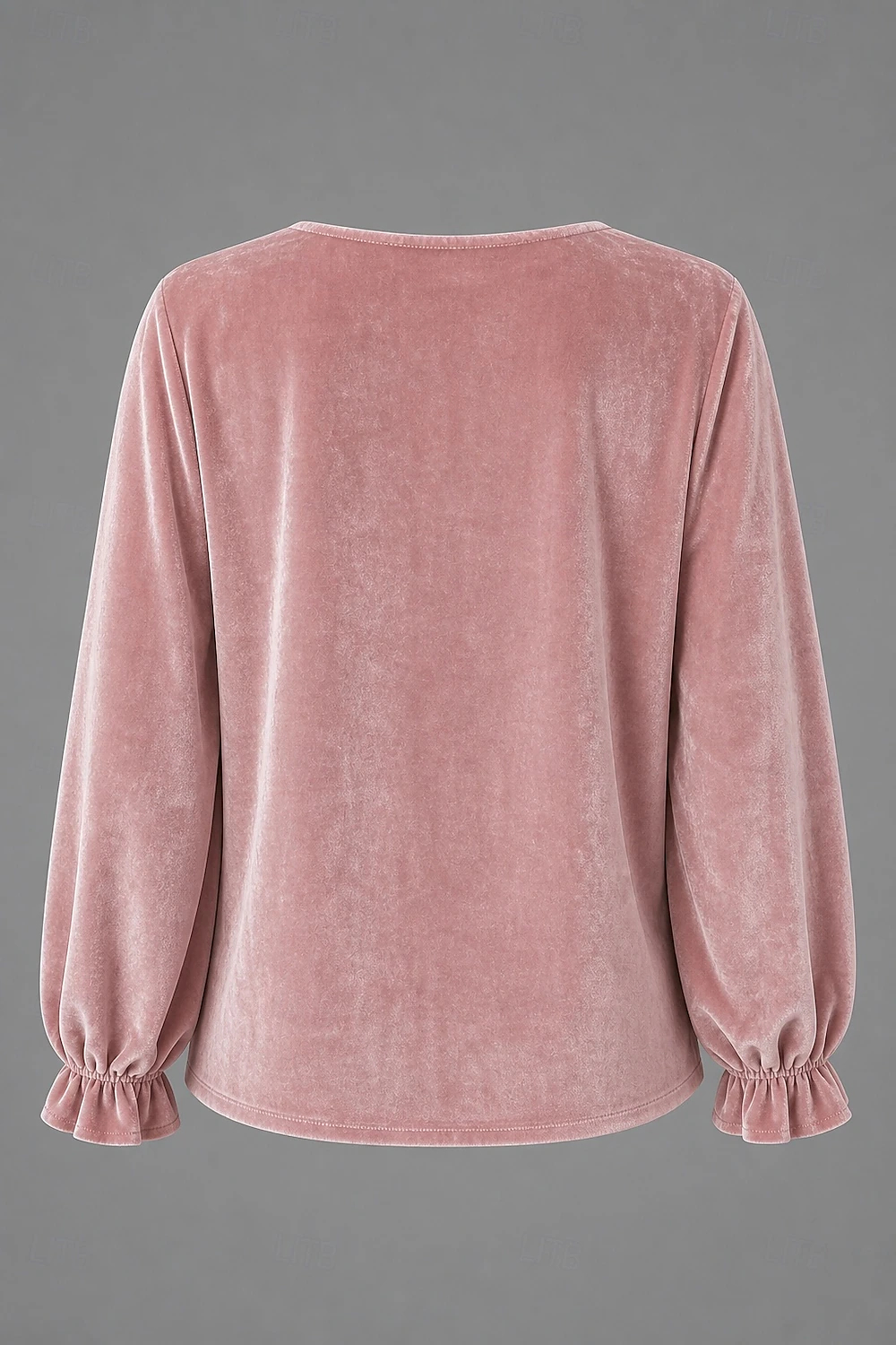 Women's Shirt Velvet Solid Color Plain Elegant Bohemia Vacation Long Sleeve V Neck Long Tops