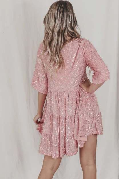 Ultima zi 75%-✨Sequin Baby Doll Dress Ultima zi 50%-✨Sequin Baby Doll Dress