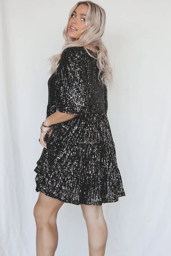 Ultima zi 75%-✨Sequin Baby Doll Dress Ultima zi 50%-✨Sequin Baby Doll Dress