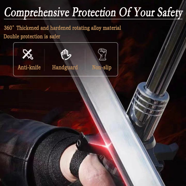 Solid multifunctional stick and knife swing car self-defense equipment