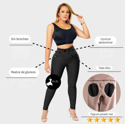 💎🧜🏻‍♀️LEGGINS adelgazantes levanta glúteos con control de abdomen🧜🏻‍♀️💎