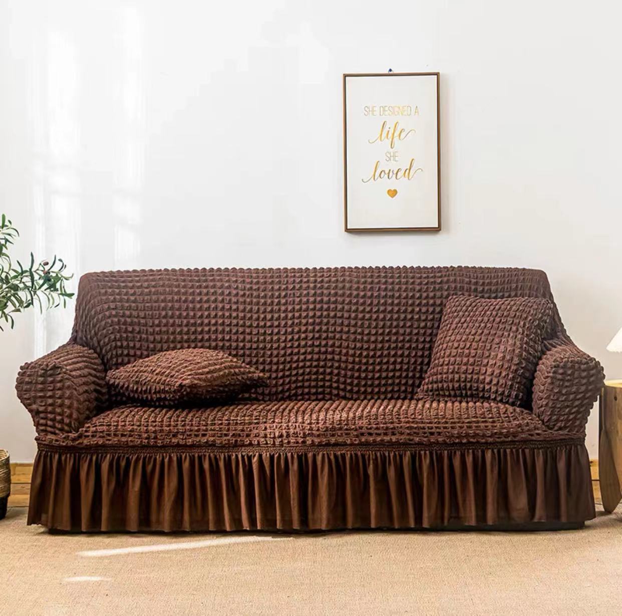 2023 Stretch Sofa Abdeckung all-inclusive Universal-Modelle, Blase Garn Sofa Abdeckung, Anti-Katzen-Kratzer vier Jahreszeiten universal