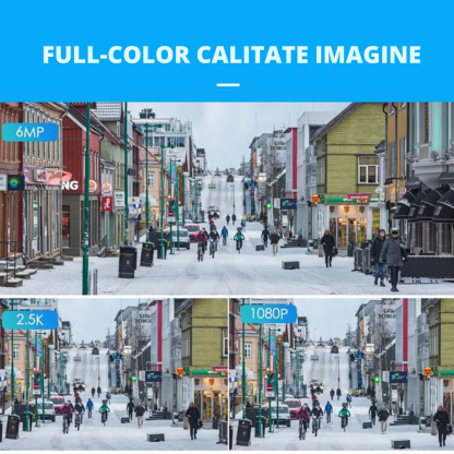 Camera de supraveghere WIFI 4K. 100X. 2 lentile. Control din aplicatie. Detectie umana. Rezistenta la apa IP66