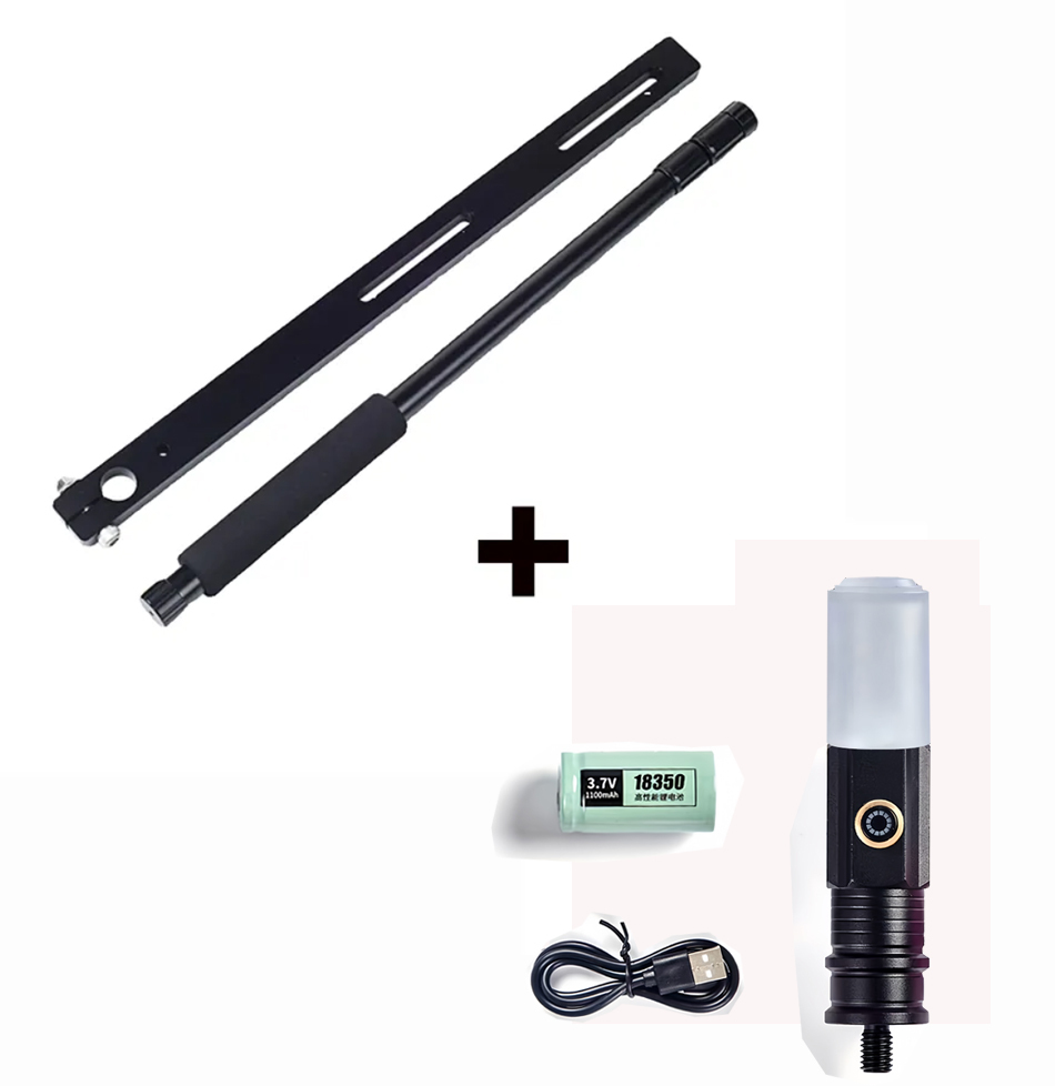 Telescopic Vehicle-mounted Flagpole Warning Light